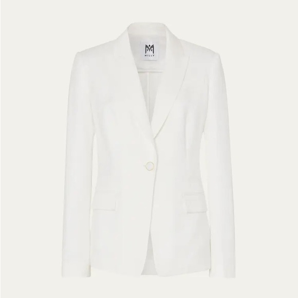 NWoT MILLY
Alexa Single-Button Viscose Twill Jacket Size 4 $475 - Picture 3 of 11